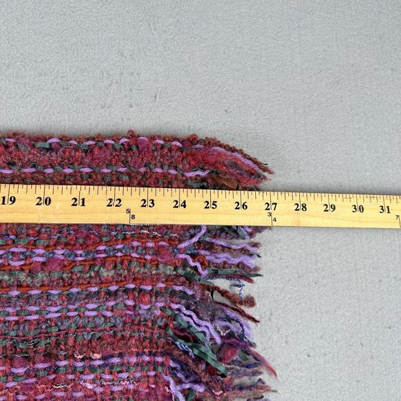 Margrit Laman Italy Knit Shawl Women’s One Size Multicolor Art To Wear Handwoven - Picture 11 of 16